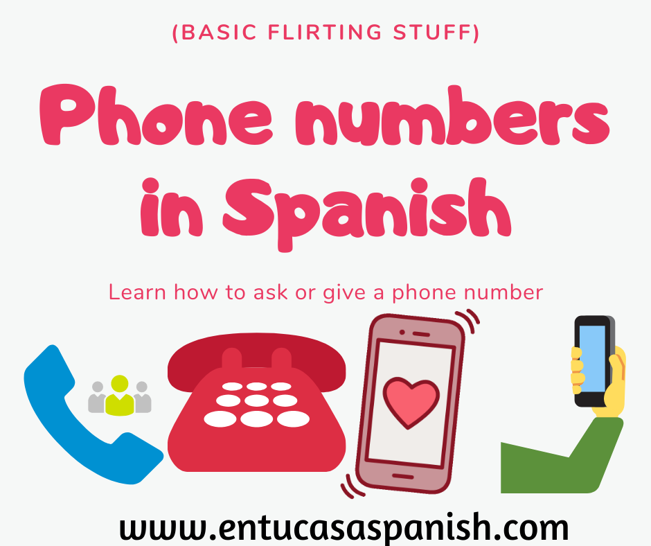 Phone Numbers In Spanish Spanish Numbers 1 To 100